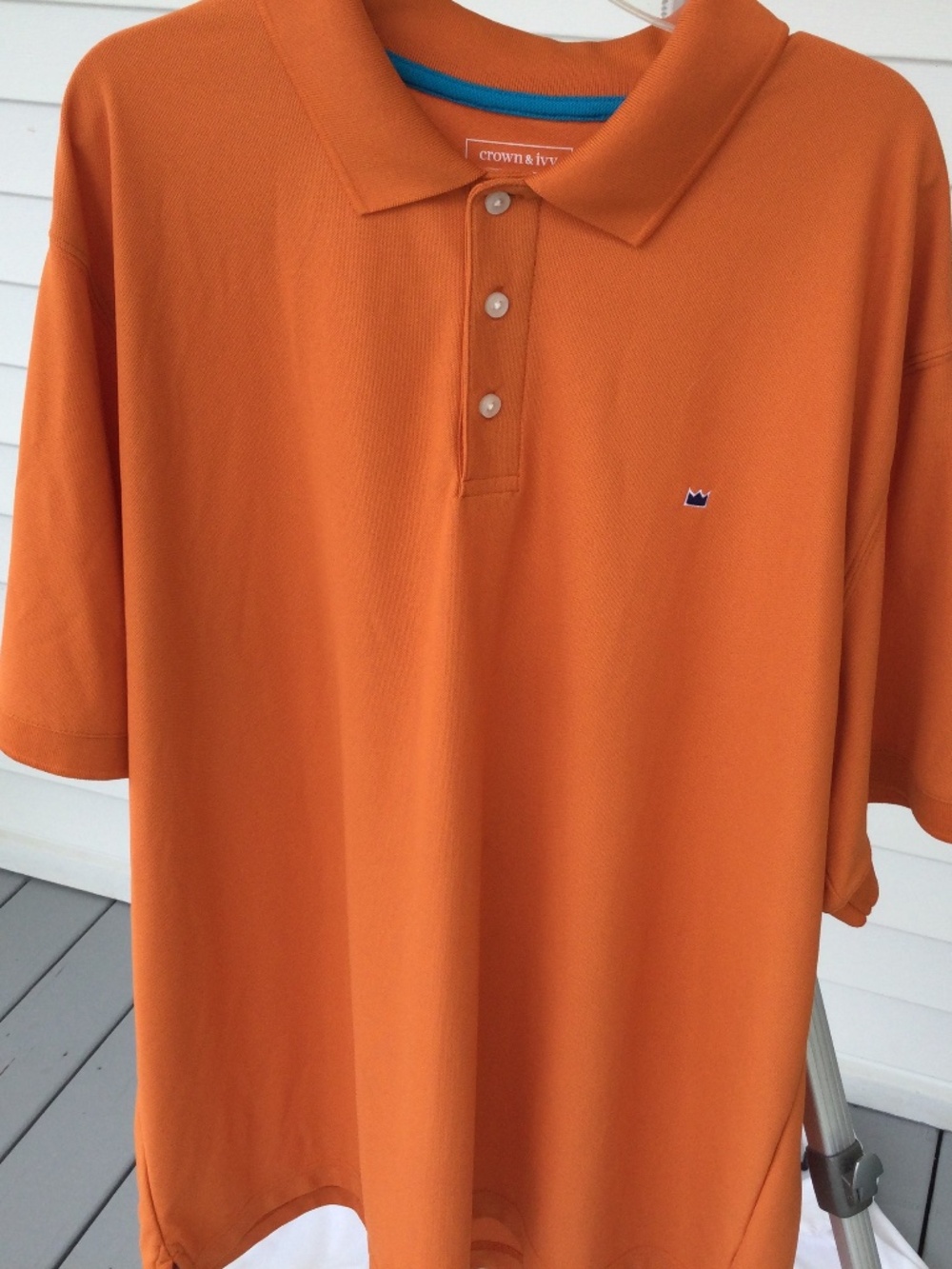 Crown & Ivy Men’s Polo Golf Shirt, size X